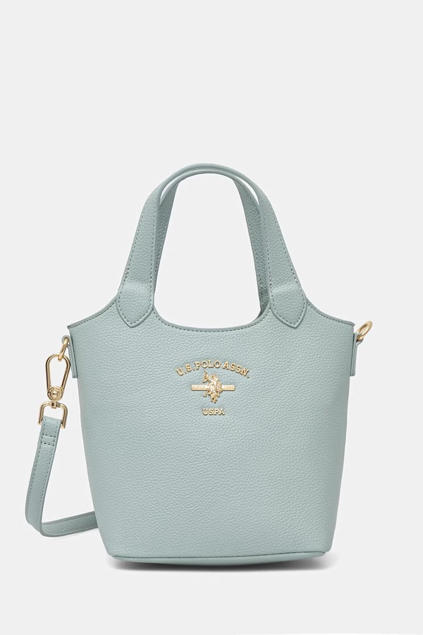 Сумка крос-боді жіноча зі штучної шкіри U.S. Polo Assn. STANFORD колір бірюзовий