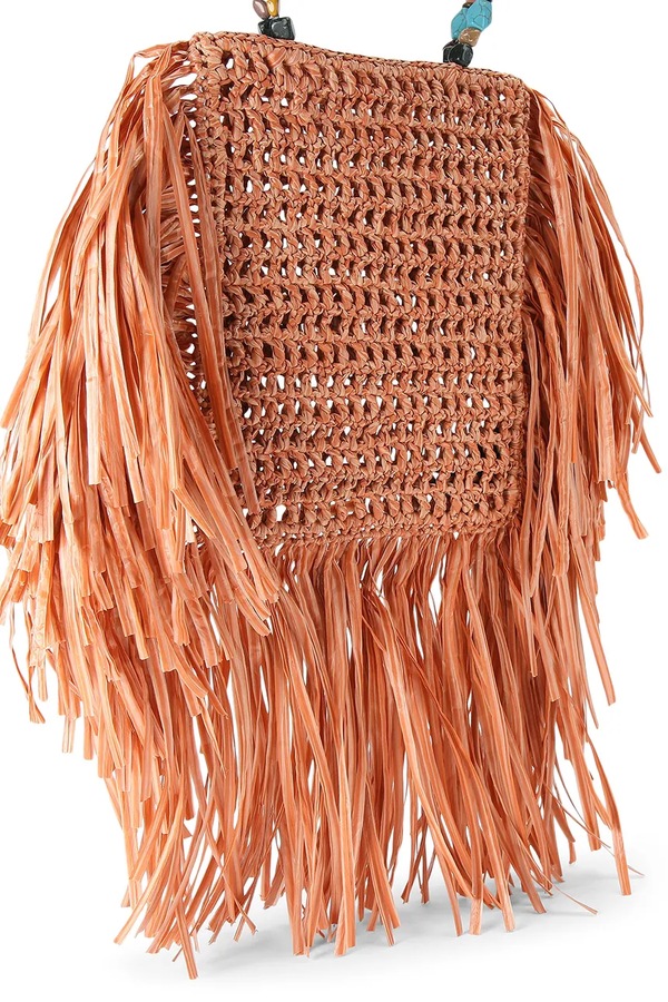 Жіноча сумочка Kurt Geiger London Kurt Mini Tote Fringe колір помаранчевий фото 4
