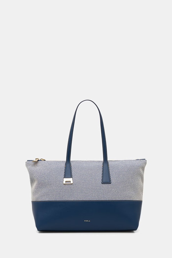 Сумка-шопер женская Furla Olivia L Tote цвет голубой