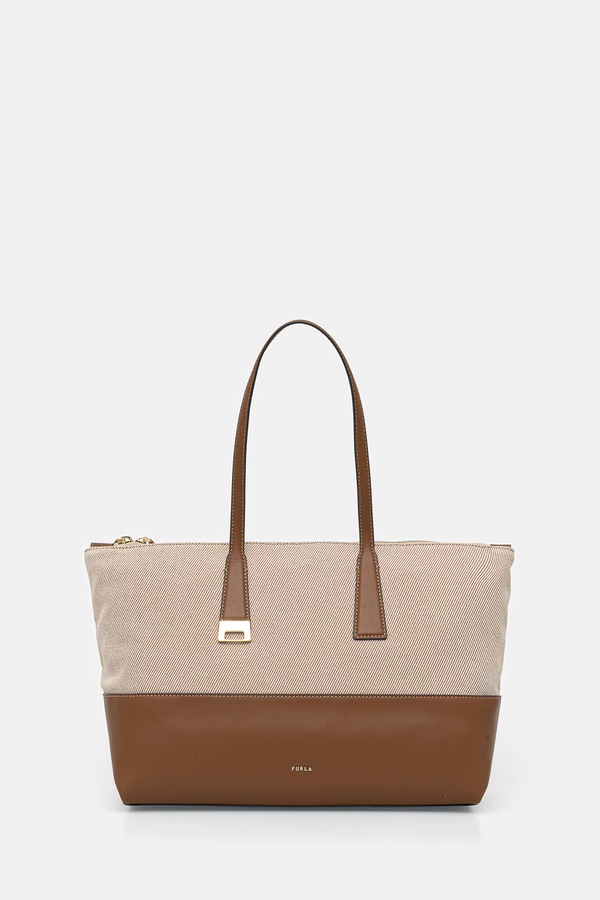 Сумка-тоут женская Furla Olivia L Tote цвет бежевый