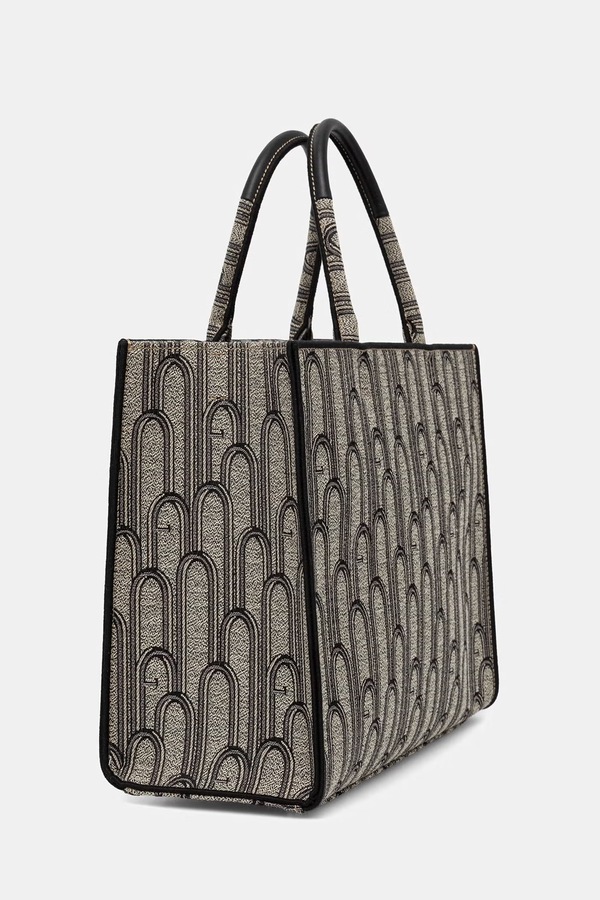 Сумка-тоут жіноча бавовняна Furla Opportunity L Tote колір бежевий