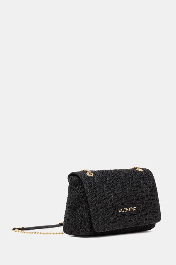 Сумка крос-боді жіноча плетена Valentino Bags OCARINA SUMMER колір чорний фото 2