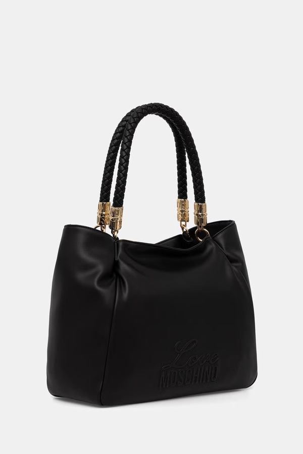 Сумочка жіноча зі штучної шкіри Love Moschino колір чорний