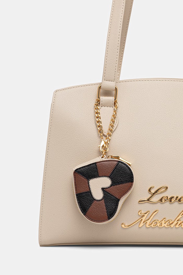 Сумка-тоут жіноча Love Moschino колір бежевий фото 4
