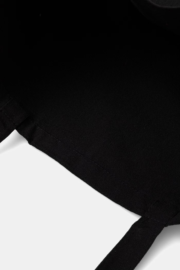 Сумка-шопер жіноча бавовняна Le Privé LE SHOPPER колір чорний фото 2