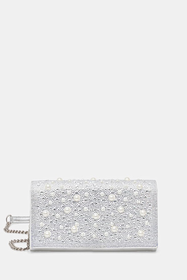 Сумка крос-боді жіноча Steve Madden Beforever колір срібний
