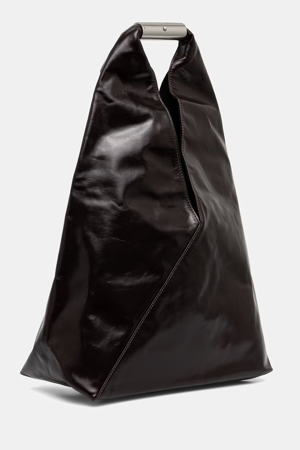 Сумка-тоут жіноча шкіряна MM6 Maison Margiela колір коричневий фото 2