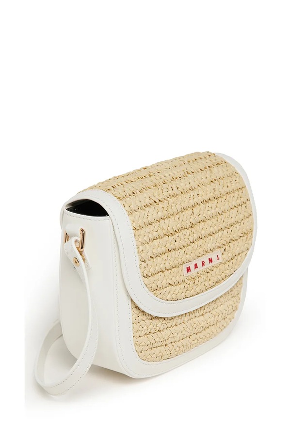 Детская сумочка Marni MW113F RAFFIA EFFECT SMILE BAG BAGS цвет бежевый фото 2