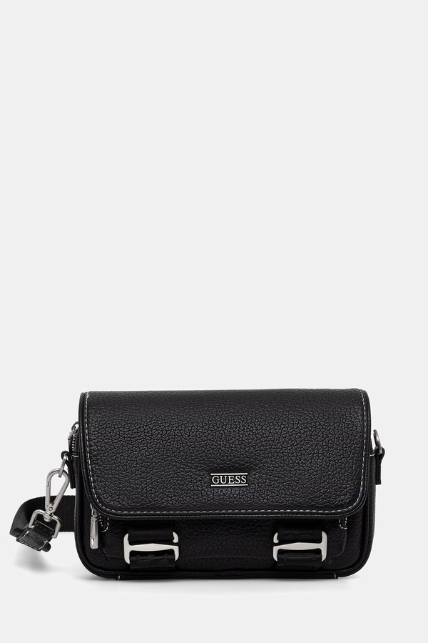Сумка чоловіча зі штучної шкіри Guess BOSTON колір чорний