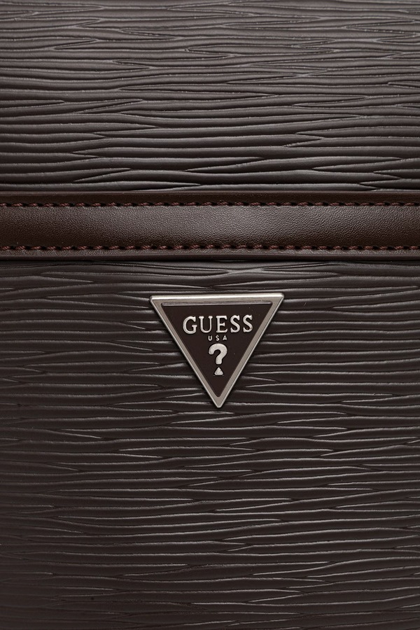 Сумка на плече чоловіча зі штучної шкіри Guess MILANO колір коричневий фото 4