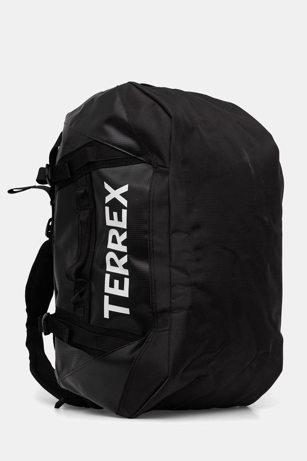 Спортивна сумка зі штучної шкіри adidas TERREX Duffel 50L колір чорний