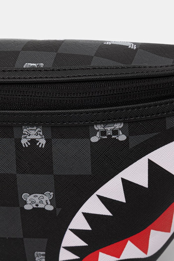 Бананка из искусственной кожи Sprayground цвет черный фото 2