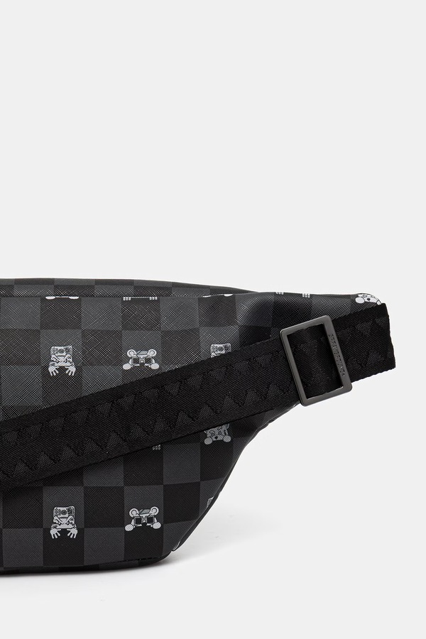 Бананка зі штучної шкіри Sprayground колір чорний фото 4