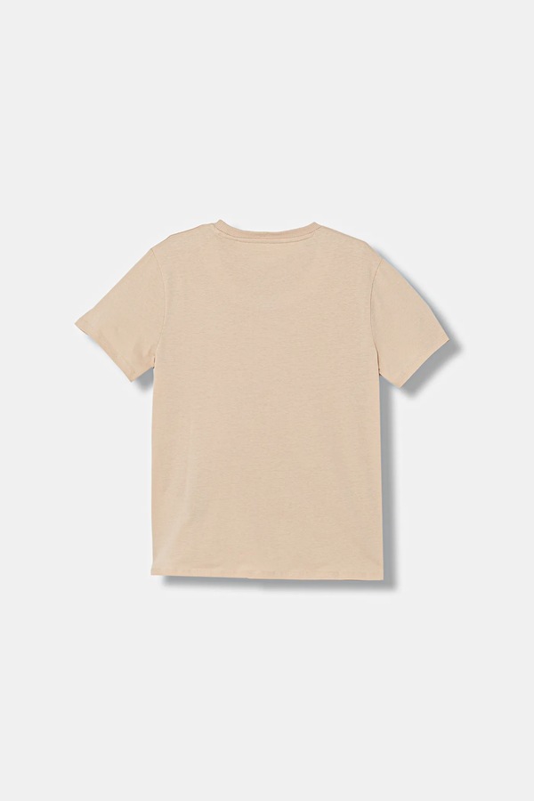 Бавовняна футболка лаунж Guess колір бежевий