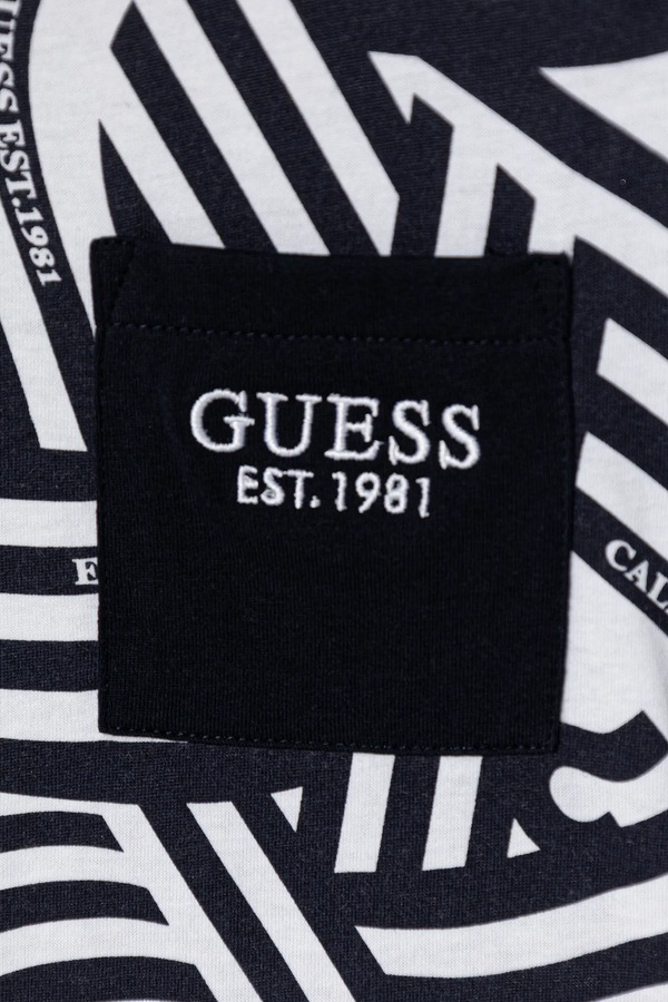 Дитяча бавовняна футболка Guess колір білий фото 2