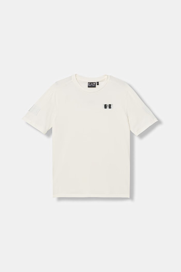 Детская футболка EA7 Emporio Armani цвет бежевый