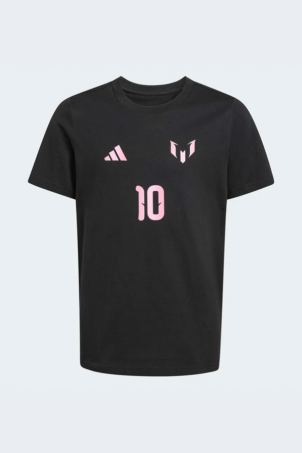 Детская хлопковая футболка adidas Performance MESSI цвет черный