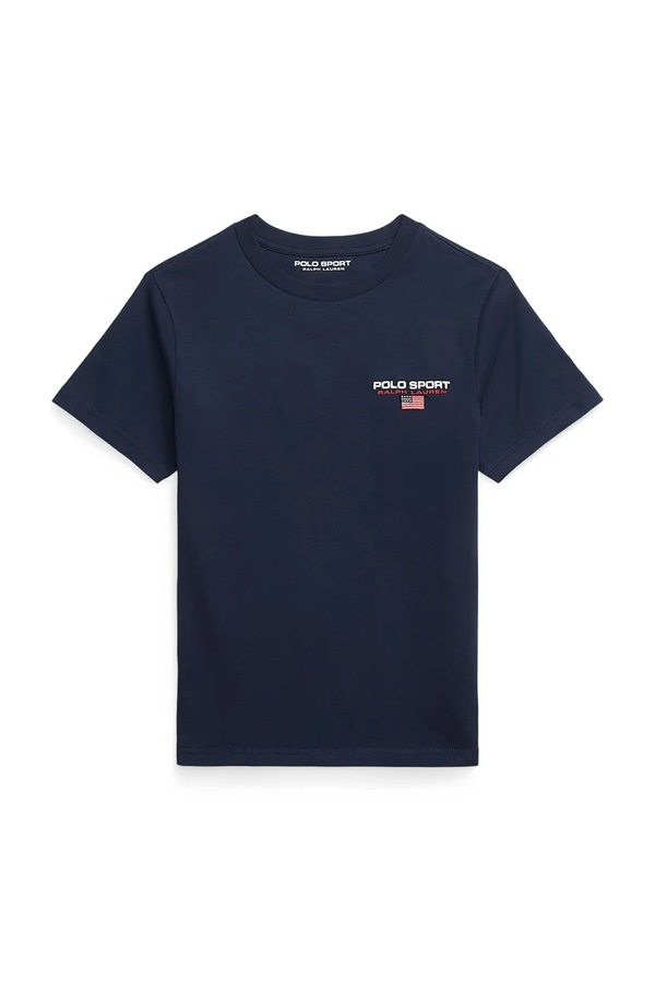 Футболка дитяча бавовняна Polo Ralph Lauren колір темно-синій фото 2