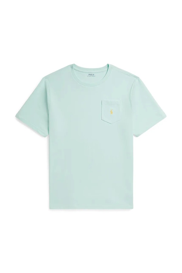 Футболка дитяча бавовняна Polo Ralph Lauren колір бірюзовий фото 2