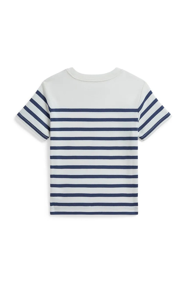Дитяча бавовняна футболка Polo Ralph Lauren колір білий