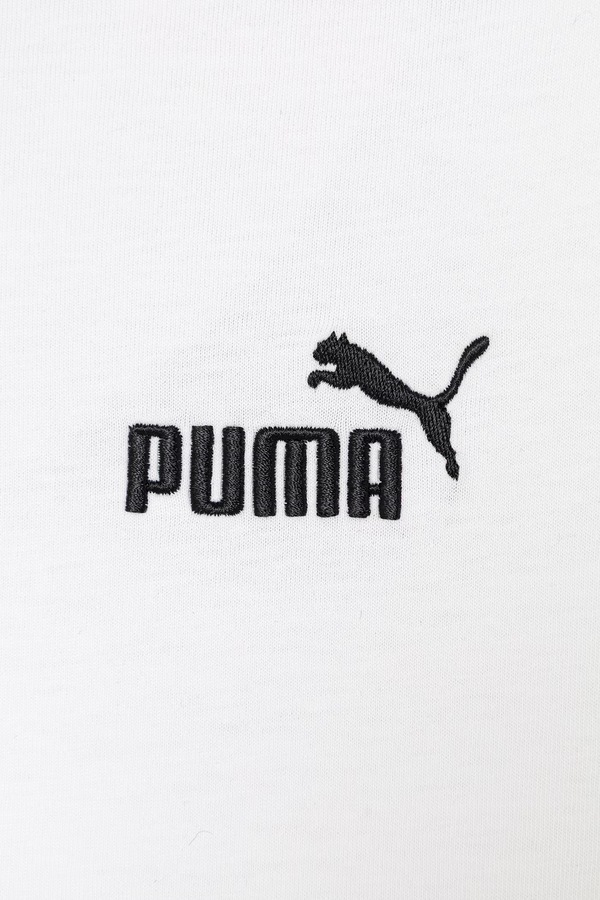 Дитяча бавовняна футболка Puma ESS Small No. 1 Logo колір білий фото 3