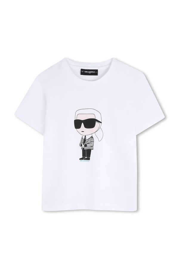 Футболка дитяча бавовняна Karl Lagerfeld колір білий