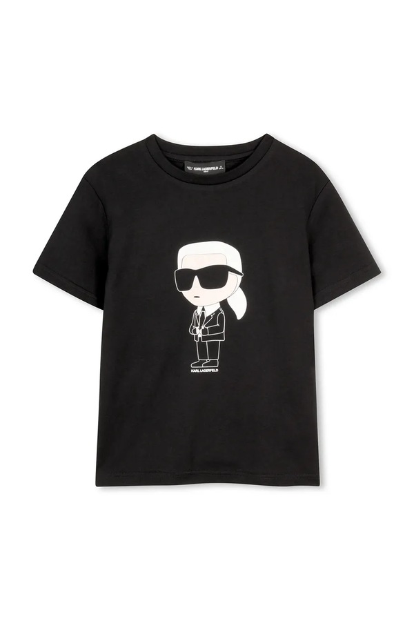 Футболка дитяча бавовняна Karl Lagerfeld колір чорний