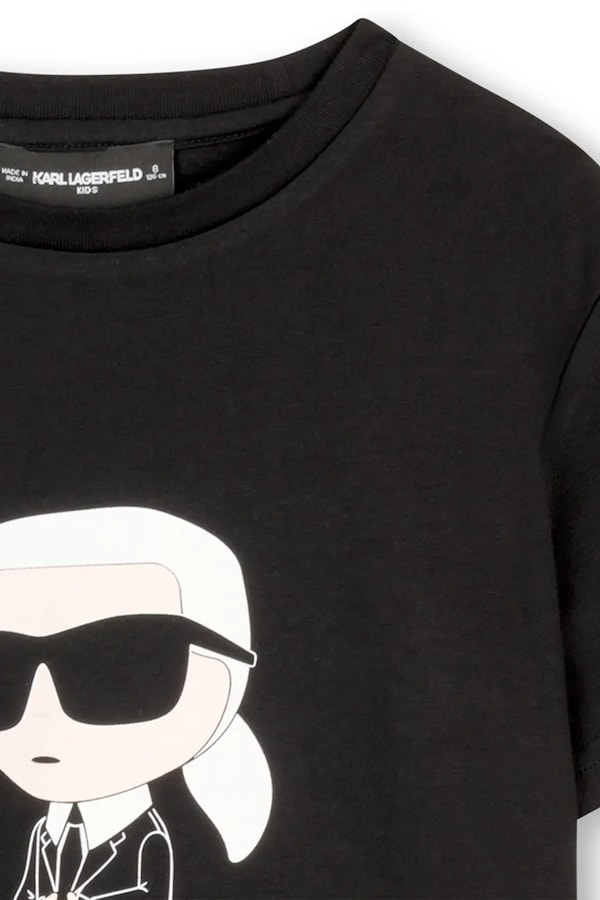 Футболка дитяча бавовняна Karl Lagerfeld колір чорний фото 2