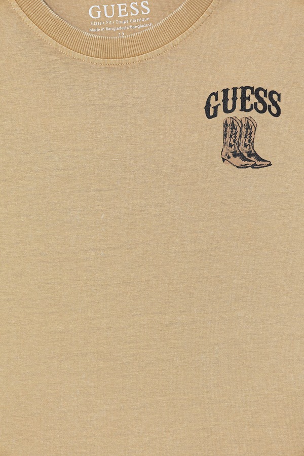 Футболка дитяча бавовняна Guess колір коричневий фото 2