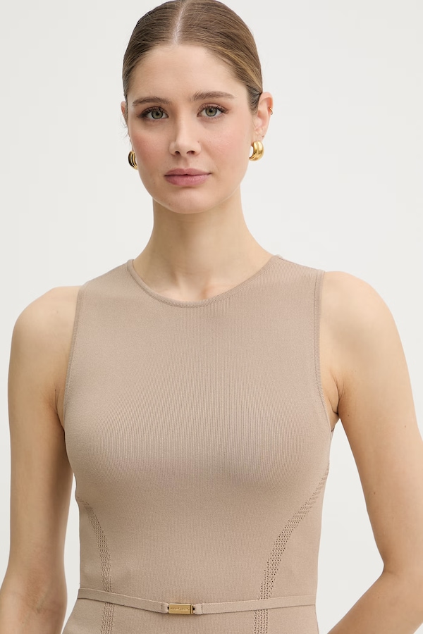 Топ жіночий з віскозою Marciano by Guess KASHU колір бежевий фото 4