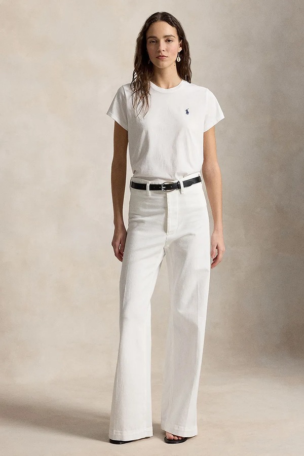 Футболка жіноча бавовняна Polo Ralph Lauren колір бірюзовий фото 2