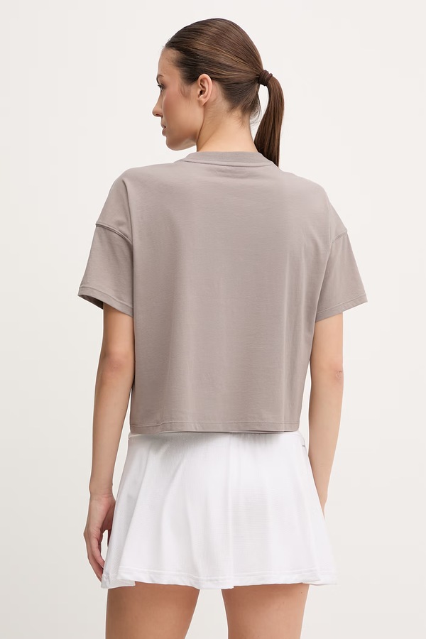 Футболка жіноча бавовняна DKNY колір бежевий фото 2