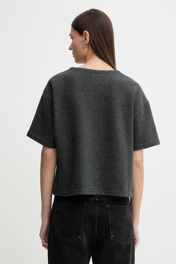 Футболка DKNY колір сірий фото 2