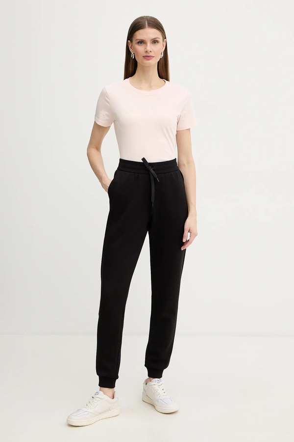 Футболка basic жіноча Armani Exchange колір рожевий