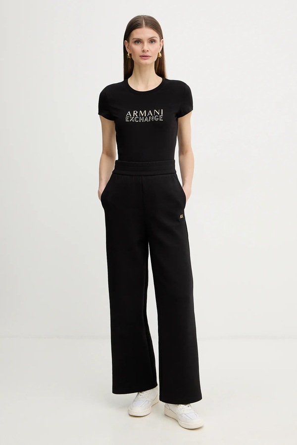 Футболка Armani Exchange колір чорний фото 2