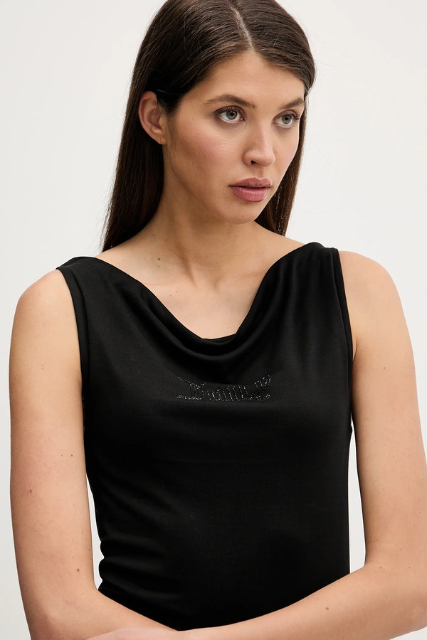 Топ Juicy Couture колір чорний фото 4