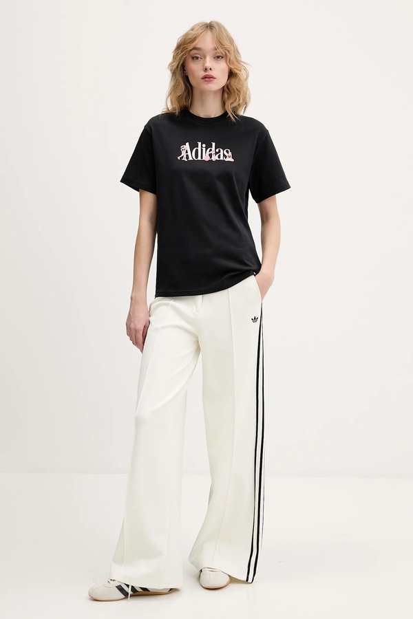 Бавовняна футболка adidas Soft Sports колір чорний фото 2