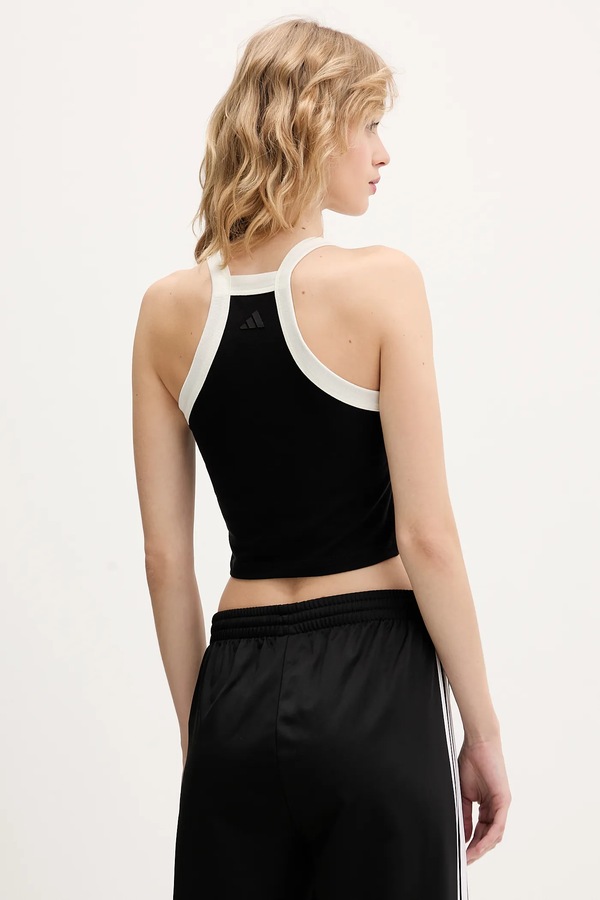 Топ adidas колір чорний фото 2