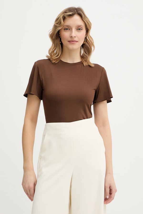 Футболка Marella ZINNIA колір коричневий