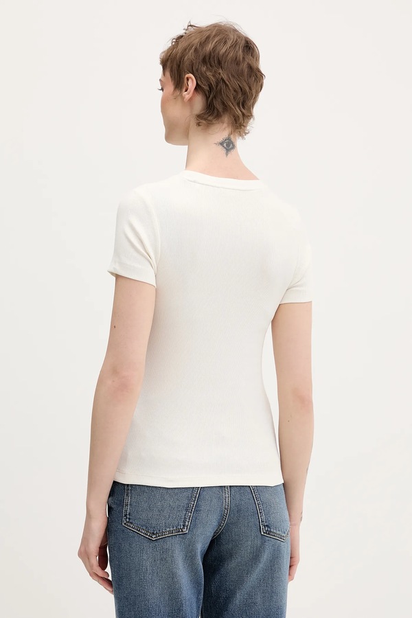Футболка Guess Jeans колір бежевий фото 2