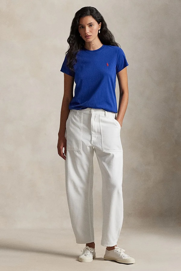 Бавовняна футболка Polo Ralph Lauren 40/1 COTTON JERSEY колір синій фото 2