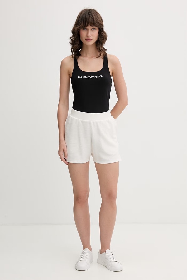Топ loungwear жіночий Emporio Armani Underwear колір чорний