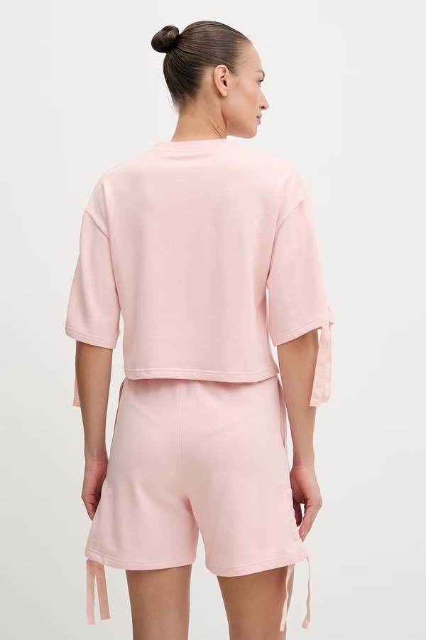 Футболка loungwear жіноча HUGO CASUAL_t-shirt колір рожевий фото 2