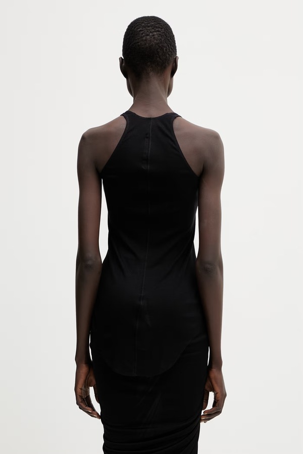 Топ женский вискозный Rick Owens Lilies Basic цвет черный фото 2