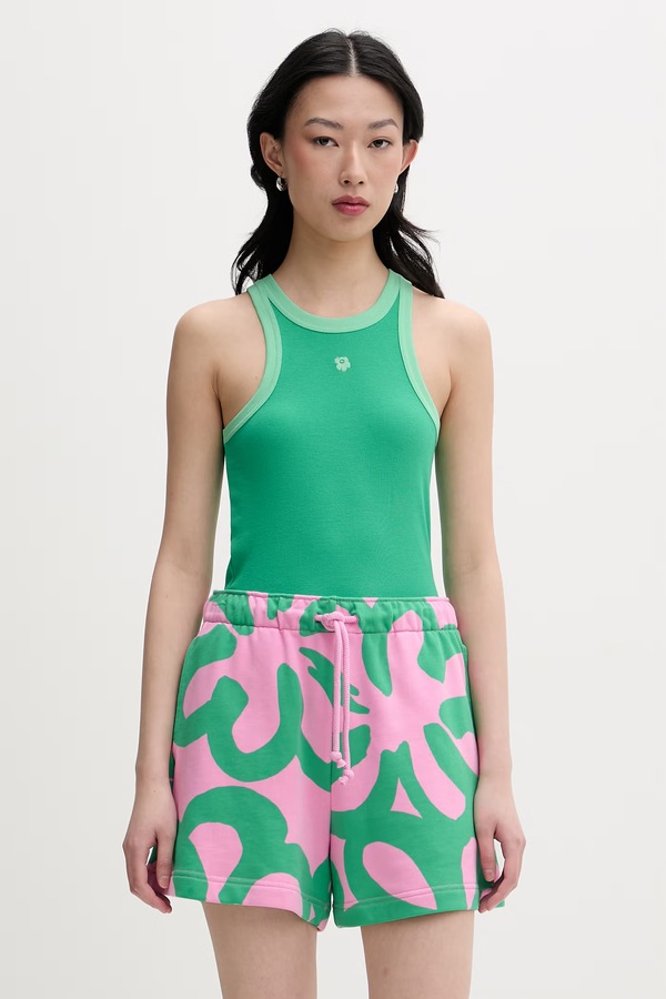 Топ жіночий бавовняний Marimekko колір зелений