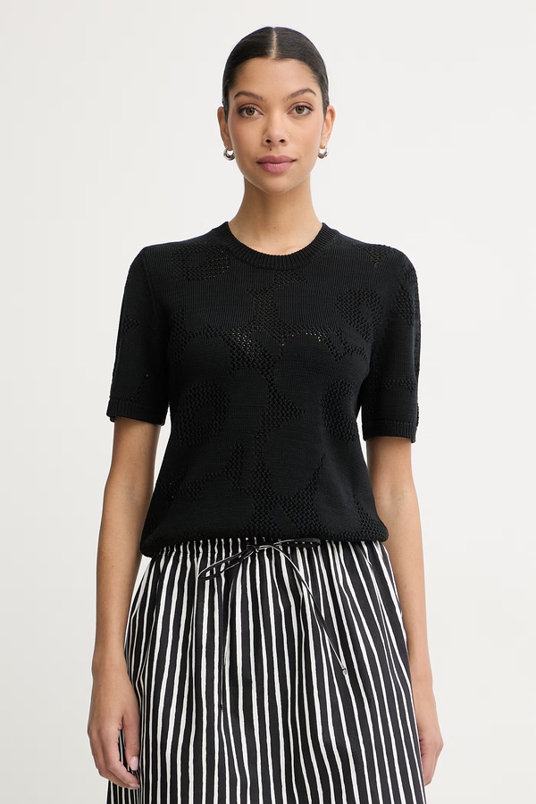 Футболка женская хлопковая Marimekko цвет черный