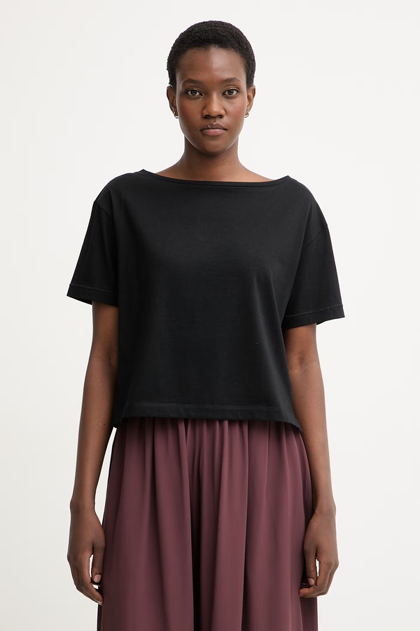 Футболка жіноча бавовняна Sisley колір чорний