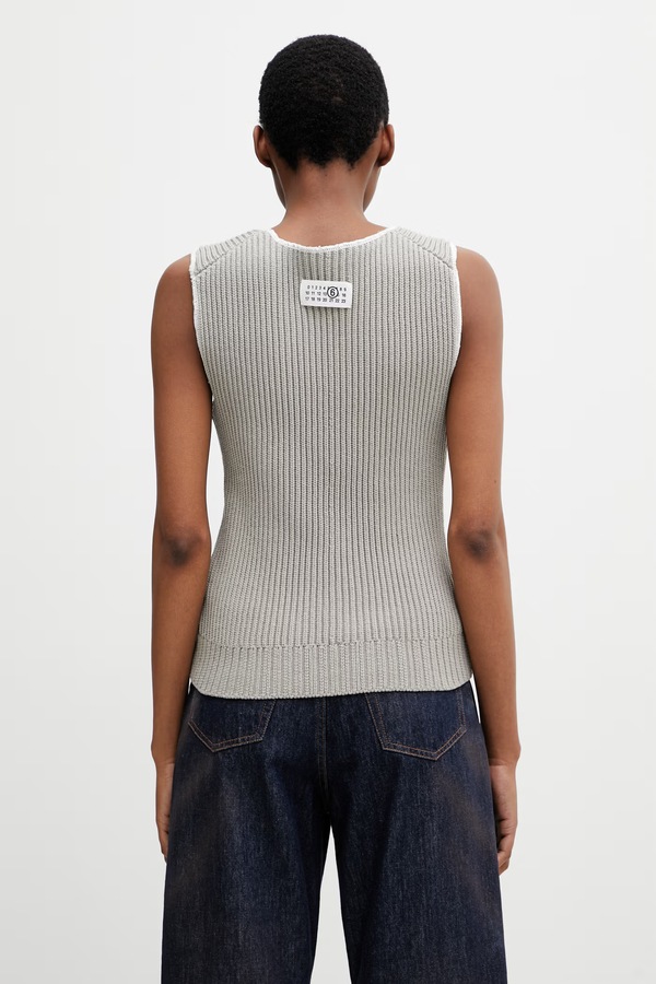 Топ женский MM6 Maison Margiela цвет серый фото 2
