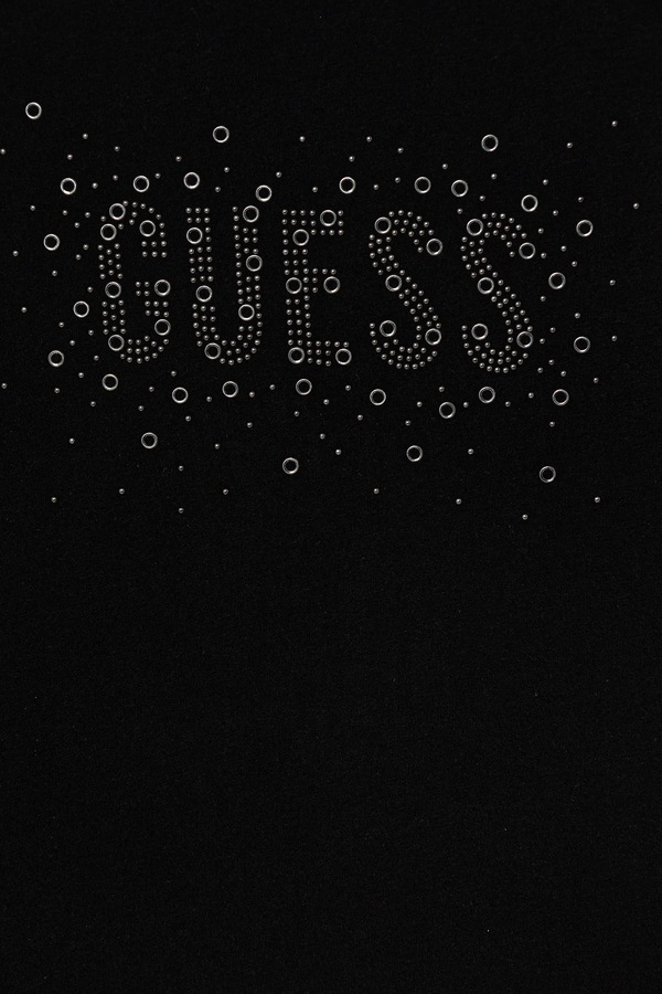 Детская футболка Guess цвет черный фото 2