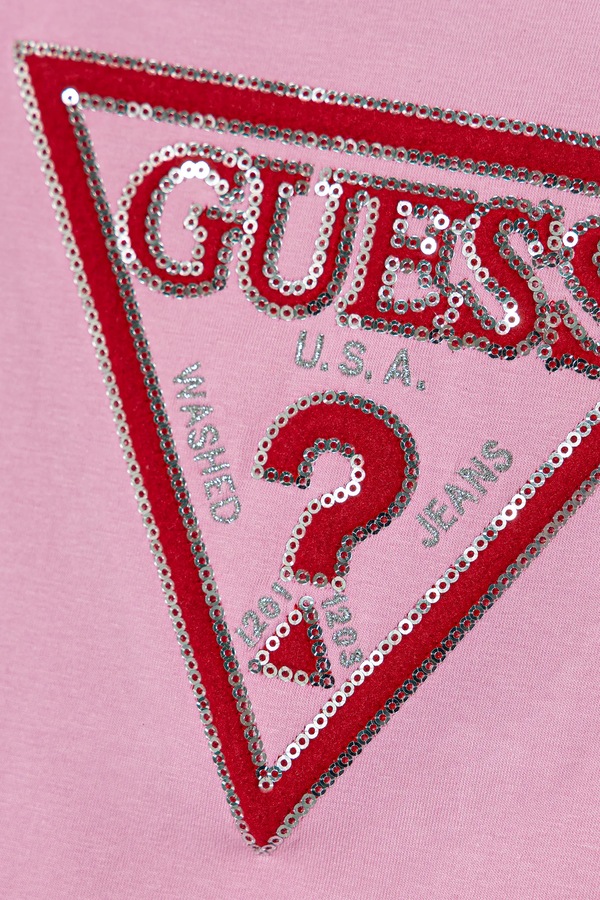 Детская футболка Guess цвет розовый фото 2